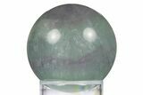 Polished Green Fluorite Sphere - China #319782-1